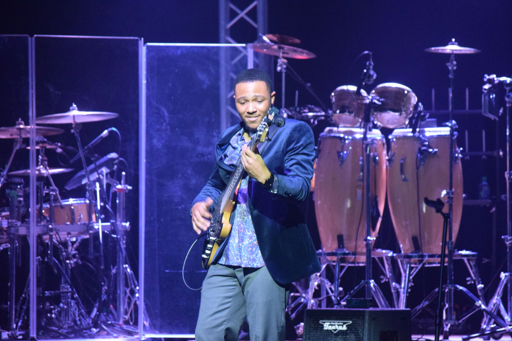 Eric Gill Jr on the Bass Guitar